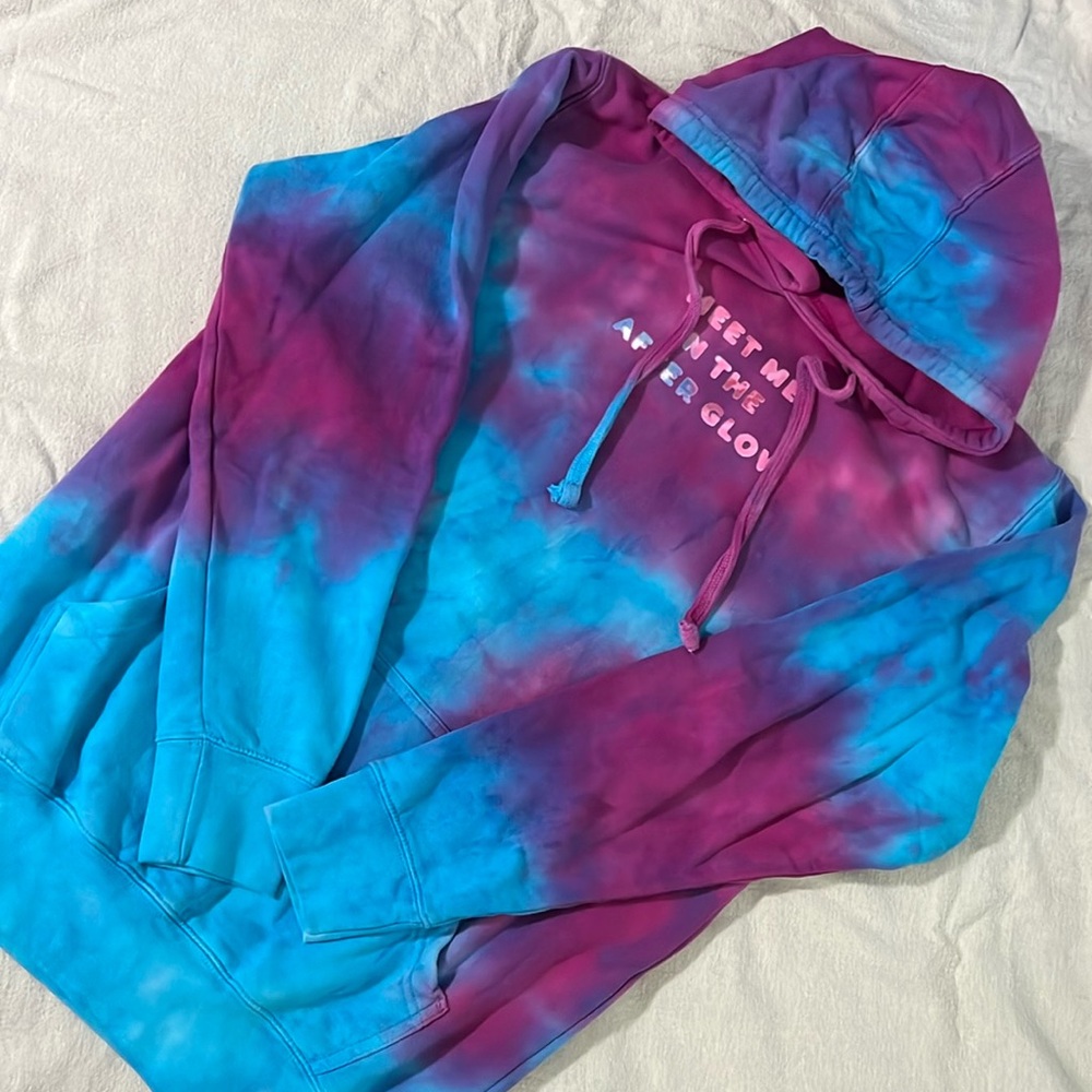 Taylor Swift Lover Era “Meet me in the Afterglow” tie dye hoodie